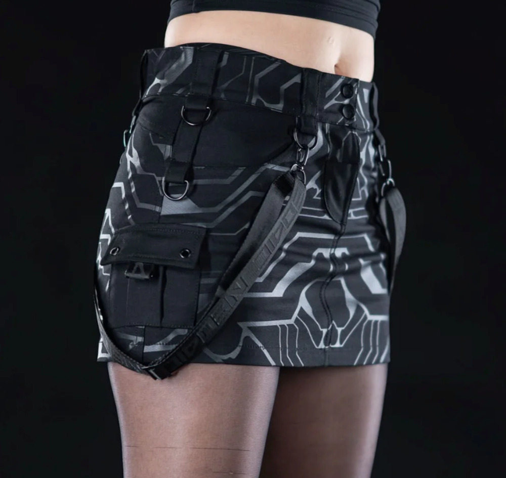 Neo4ic EVE4 Cyberpunk Mini Cargo Skirt - Picture 10 of 10